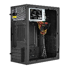Компьютерный корпус Minitower ExeGate BAA-308MU2-UNS350 (mATX, БП UNS350 с вент. 12см, 1хUSB+2хUSB 3.0, HD Audio, черный)