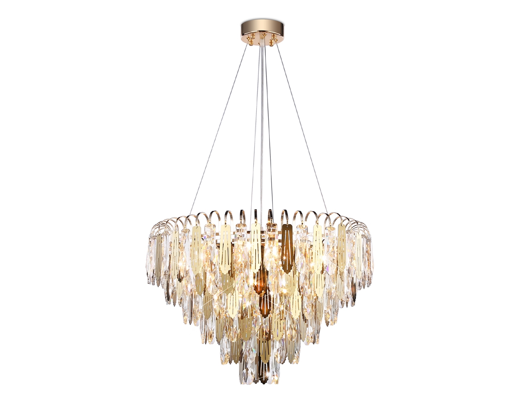 Светильник Ambrella light TR5258/11 SGD/CL золото/прозрачный E27*11 max 40W D600*400