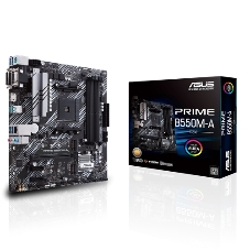Материнская плата ASUS PRIME B550M-A/CSM, AM4, AMD B550, 4xDDR4, 4xSATA, 2xM.2, 1xPCIe 4.0 x16, 1xPCIe 3.0 x16, 2xPCIe 3.0 x1, 1xVGA, 1xDVI, 1xHDMI, 1x1Gb LAN, 2xUSB-A 10Gbps, 4xUSB-A 5Gbps, 3x3.5 мм, 7.1, mATX