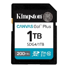 Флеш карта SDXC 1Tb Kingston SDG4/1Tb Canvas Go! Plus w/o adapter
