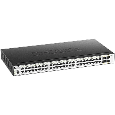 Коммутатор D-Link DGS-3000-52L/B1A, 48×1 Гбит/с + 4×1 Гбит/с SFP, управляемый