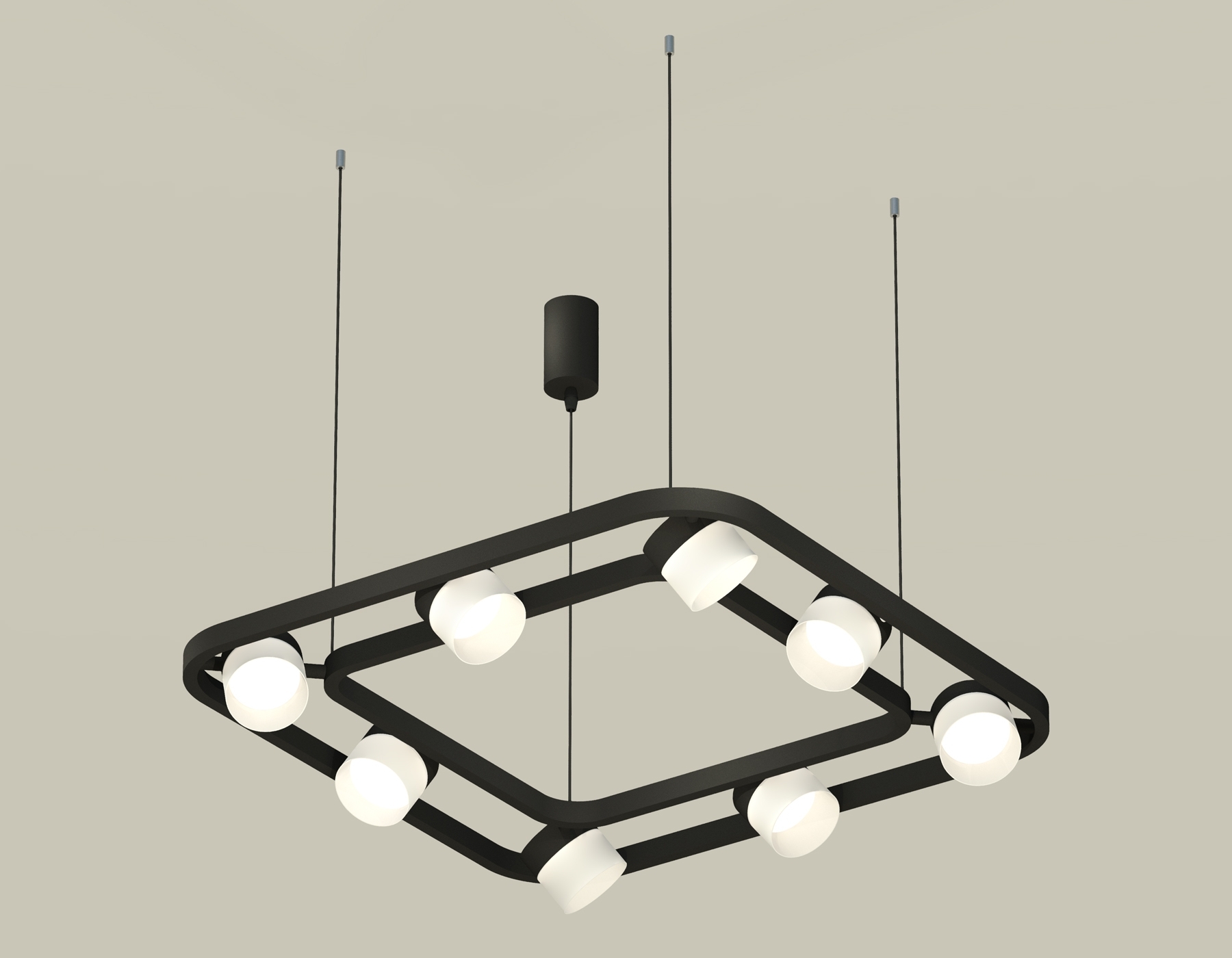 Светильник Ambrella light XB9182154/8 SBK/FR черный песок/белый матовый GX53 (C9182, N8402)
