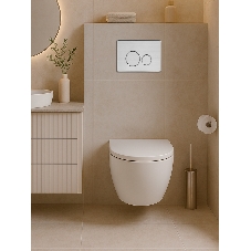 Инсталляция с унитазом комплект BAU IDEAL 6 в 1: унитаз подвесной безободковый торнадо Bau Hotel 53х36, быстросъемное сиденье микролифт, кнопка смыва BAU Wheelбрашированная
