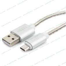 Кабель USB2.0 Cablexpert CC-G-mUSB02S-1.8M, AM/microB, серия Gold, длина 1.8м, серебро, блистер