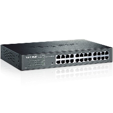 Коммутатор TP-Link SMB TL-SG1024DE 24-Port Gigabit Easy Smart Switch, 24 10/100/1000Mbps RJ45 ports, MTU/Port/Tag-based VLAN, QoS, IGMP Snooping