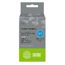 Картридж ленточный Cactus CS-M21-750595YL черный шрифт, желтый фон (19.1 мм, 6.4 м) для Brady BMP21-PLUS, BMP21-LAB