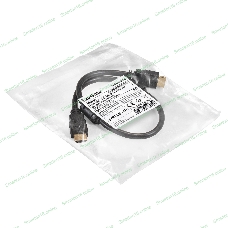 Кабель HDMI ExeGate EX-CC-HDMI2-0.5F (19M/19M, v2.0, 0,5м, 4K UHD, Ethernet, ферритовые кольца, позолоченные контакты)