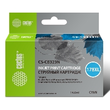 Картридж струйный Cactus CS-CB323N №178XL голубой (14.6 мл.) для HP PS B8553/C5383/C6383/D5463/5510