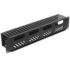 Кабельный организатор с пластиковыми кольцами Hyperline CM-2U-PL-DBL, двухсторонний, 19