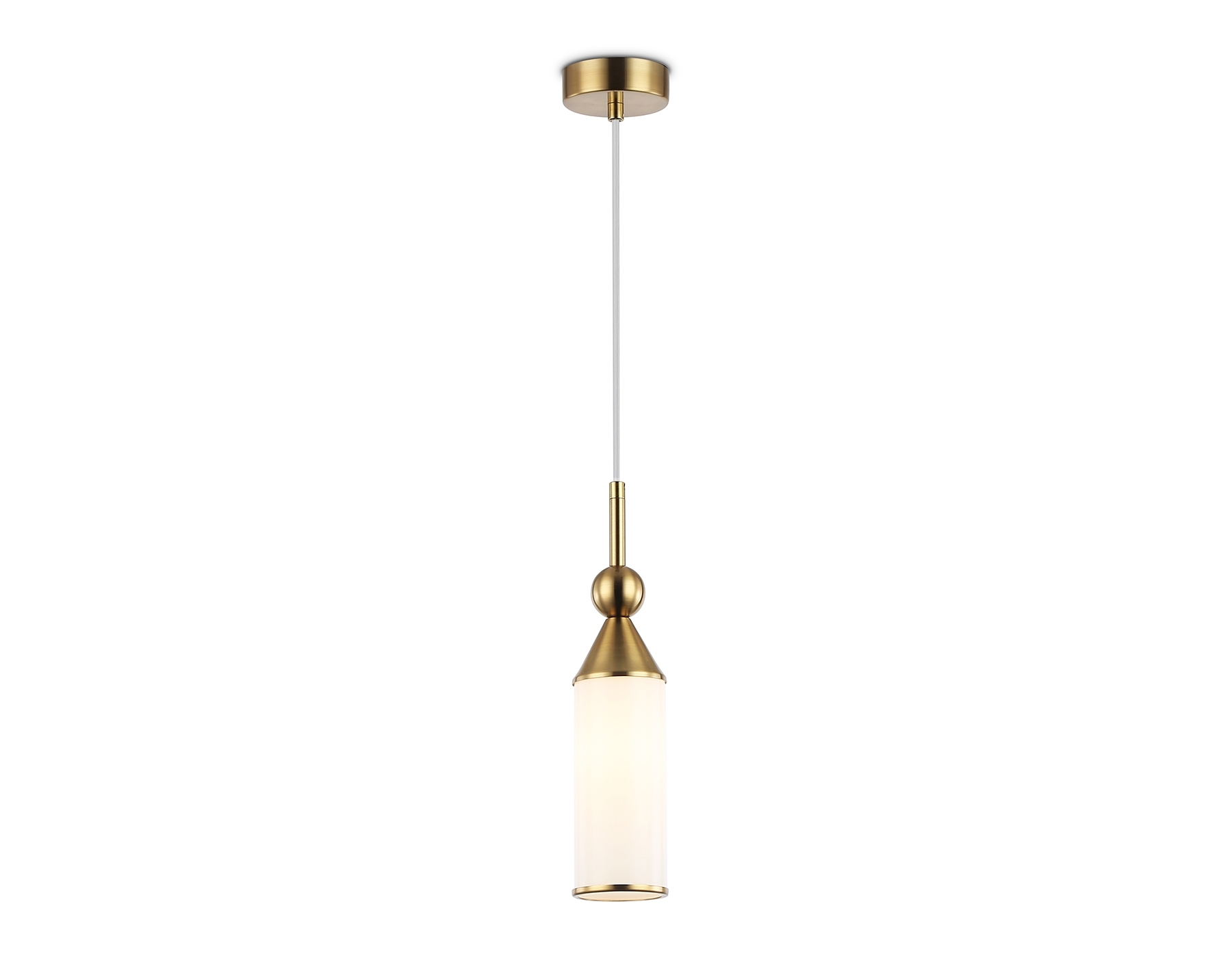 Светильник Ambrella light LH55271 BS/FR латунь/белый матовый E14 max 40W D65*1500