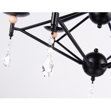 Светильник Ambrella light TR9597/6 BK черный E14/6 max 40W D660*880