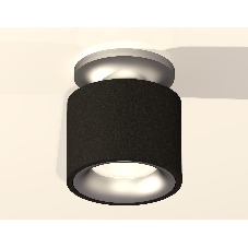 Светильник Ambrella Light XS7511101 SBK/MCH черный песок/хром матовый MR16 GU5.3 (N7928, C7511, N7013)
