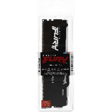 Оперативная память Kingston Fury Beast, DDR5, 16Gb (1x16 Gb), 6400 MHz, CL32, радиатор, RGb, черный