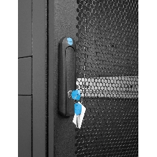 Шкаф серверный напольный ЦМО 24U (600 1000) дверь перфорированная 2 шт., черный