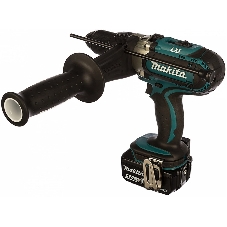 Дрель Makita DHP451RFE Дрель ак(уд), 18В,2х3Ач Li-ion,БЗП-13мм,0-300\0-600\0-1700об\м,80\40Нм,2.2кг,чем,подсветка