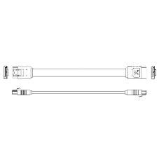 Кабель Advantech 1700018971 M Cable SATA 7P/SATA 7P 15CM 180/180 W/ Кабель Advantech 1700018971 M Cable SATA 7P/SATA 7P 15CM 180/180 W/