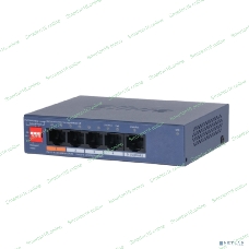Коммутатор Dahua DH-CS4005-4ET1GT-60 4-портовый гигабитный PoE с функцией облачного управления, 4xRJ45 100Mb, 1xRJ45 1Gb uplink, суммарно 60Вт