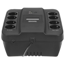 Источник бесперебойного питания Powercom Back-UPS SPIDER, Line-Interactive, LCD, AVR, 1100VA/605W, Schuko, USB, черный (1452054)