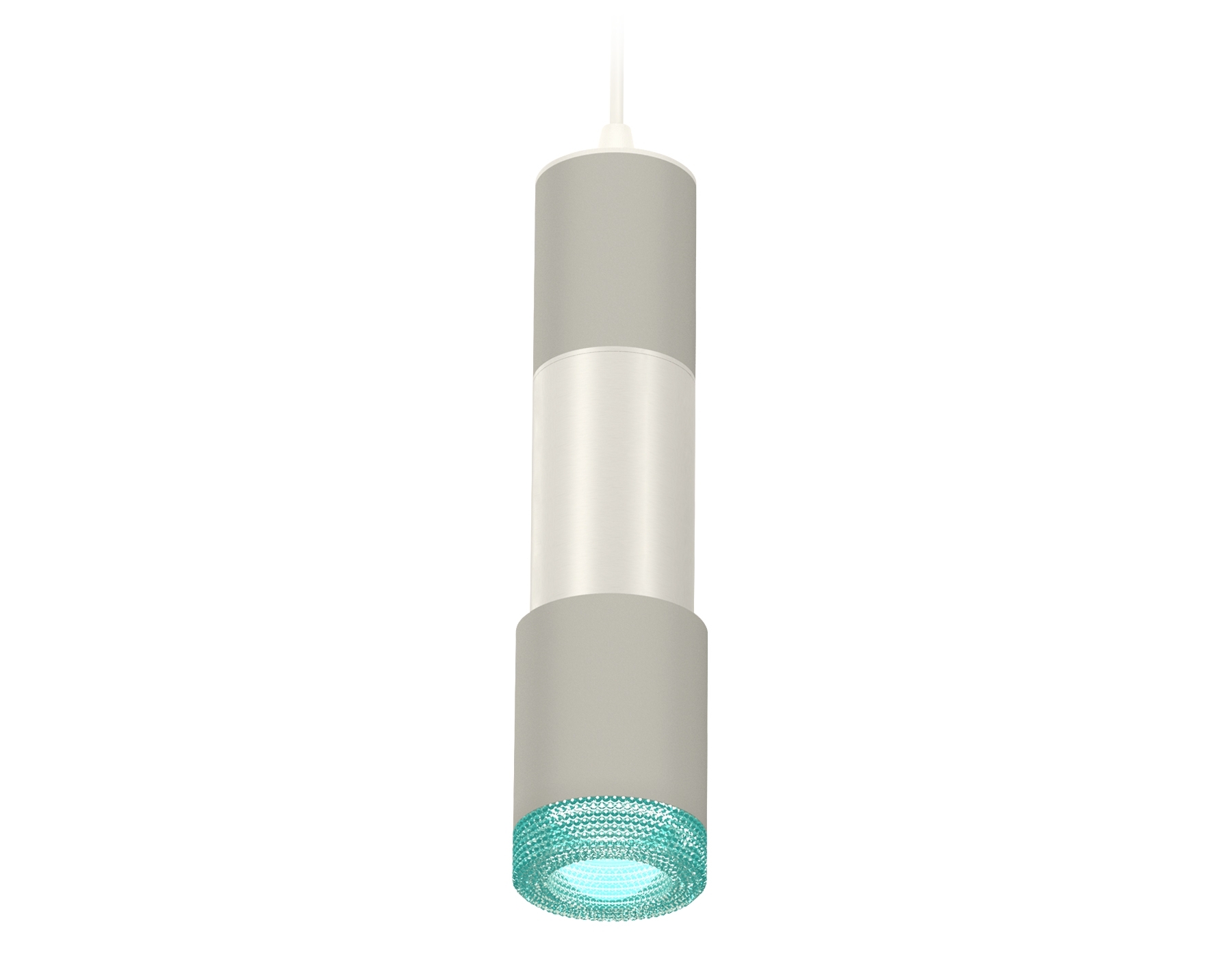 Светильник Ambrella Light XP7423002 SGR/PSL/BL серый песок/серебро полированное/голубой MR16 GU5.3