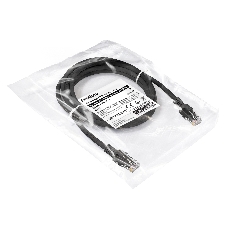 Патч-корд медный ExeGate UTP-RJ45-RJ45-5e-CU-2M-BK, UTP, cat.5e, 2м, черный