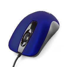 Мышь проводная Gembird MOP-400-B синий, 1000 dpi, USB, кнопки - 3