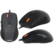 Мышь проводная A4Tech N-70FX черный, 1600 dpi, USB, кнопки - 7