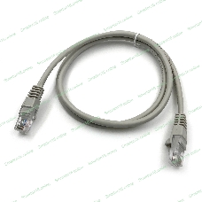 Патч-корд Buro cat.5e 1м серый RJ-45 (м)-RJ-45 (м)