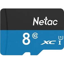 Флеш карта microSDHC 8Gb Netac P500 NT02P500STN-008G-S (без SD адаптера) 80Mb/s