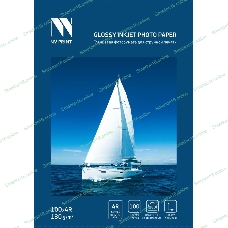 Глянцевая фотобумага NVPrint для струйной печати 180 г/м 4R(100ммx150мм) 100 листов