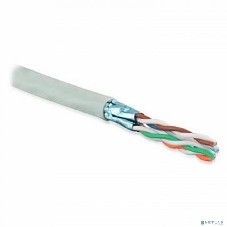 Кабель ExeGate FTP 4 пары кат.5e медь, 24AWG, экран, бухта 305м, серый, PVC