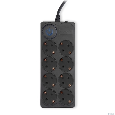 Сетевой фильтр Ippon BK-8-EU-5-10-B 5 м, 8 розеток, черный, коробка