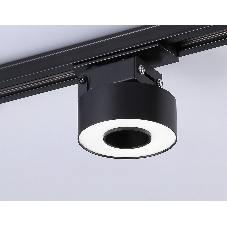 Трековый однофазный светодиодный светильник Ambrella light GL6863 BK черный LED 10W 4200K D75*80