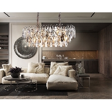 Светильник Ambrella light TR5259/10 CH/CL хром/прозрачный E27*10 max 40W 800*300*270