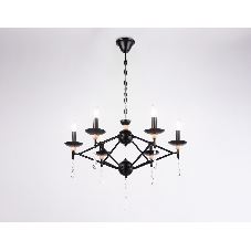 Светильник Ambrella light TR9597/6 BK черный E14/6 max 40W D660*880