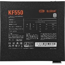 Блок питания PCCooler KF550, 550Вт, 80+ Standard, 120мм, немодульный, черный