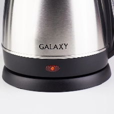 Чайник электрический Galaxy GL 0304 серый, 1.8 л, 2000 Вт, скрытый нагревательный элемент