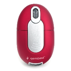 Мышь беспроводная Gembird MUSW-605 красный, 1200 dpi, радиоканал, USB, кнопки - 3