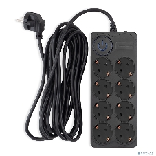 Сетевой фильтр Ippon BK-8-EU-5-10-B 5 м, 8 розеток, черный, коробка