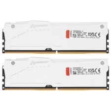Оперативная память Kingston Fury Beast, DDR5, 64Gb (2x32GB), 5200MHz, CL40, DIMM, с радиаторами, белый