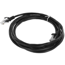 Патч-корд CCA light UTP Гарнизон PC-UTP-5e-3-BK кат.5e, 3м, литой, многожильный черный
