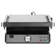 Гриль-пресс электрический BRAYER BR2002, 2000 Вт, съемные, 29x26 см, регул высот, пласт корп., поддон, 180