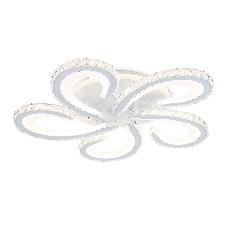Потолочный светодиодный светильник Ambrella light FA1703/5 WH/CH белый/хром 149W 3000K-6400K 540*540*90 (ПДУ РАДИО 2.4G)