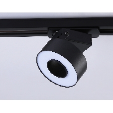 Трековый однофазный светодиодный светильник Ambrella light GL6863 BK черный LED 10W 4200K D75*80