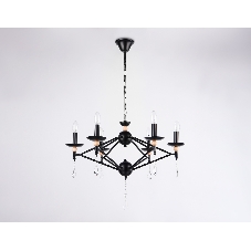 Светильник Ambrella light TR9597/6 BK черный E14/6 max 40W D660*880