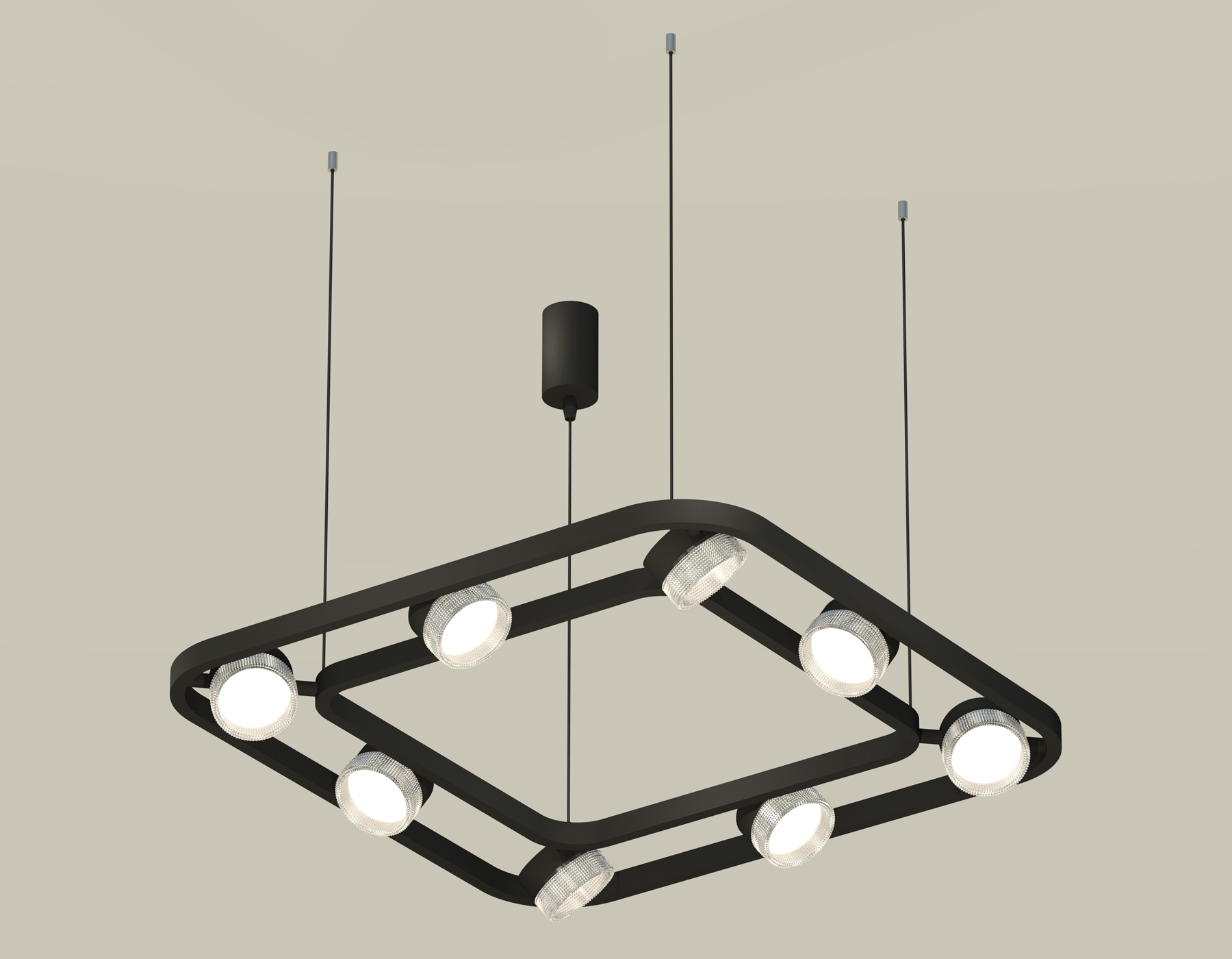 Светильник Ambrella light XB9182200/8 SBK/CL черный песок/прозрачный GX53 (C9182, N8480)