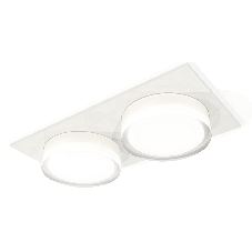Комплект встраиваемого светильника Ambrella light XC7635043 SWH/FR/CL белый песок/белый матовый/прозрачный MR16 GU5.3 (C7635, N7160)