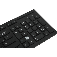 Комплект клавиатура+мышь Defender Columbia C-775 беспроводной, USB, 1600 DPI, чёрный
