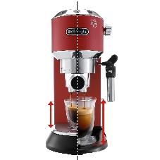 Кофеварка эспрессо DeLonghi EC685.R красный, исп. кофе - молотый/чалды, 1.1 л, 1350 Вт, 15 бар