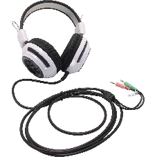 Проводные наушники Oklick HS-G300 белый/черный, полноразмерные, Jack 3.5 мм
