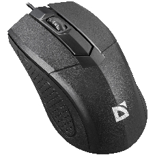 Мышь проводная Defender Optimum MB-270 черный, 1200 dpi, USB, кнопки - 3